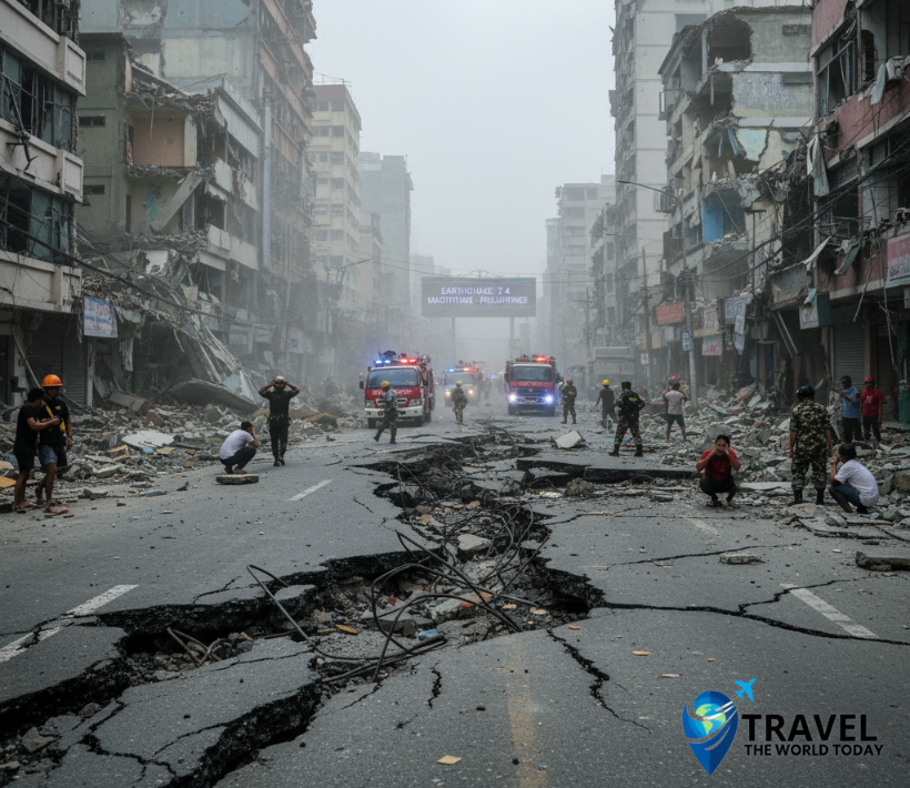 7.4 magnitude earthquake philippines