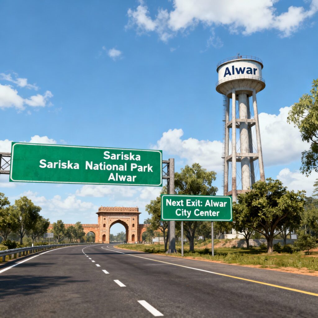 how to reach Sariska National Park Alwar by road