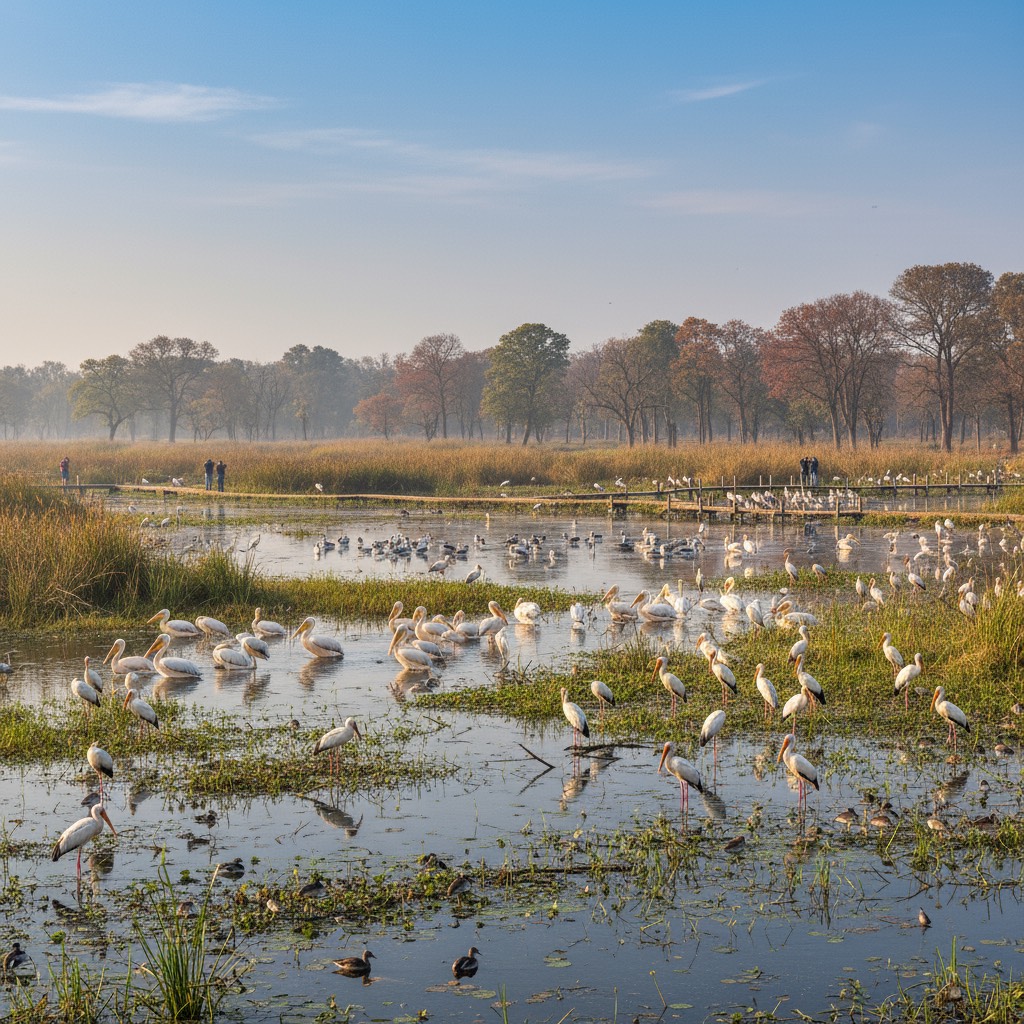 Bharatpur bird sanctuary in winter – best time to visit Keoladeo National Park