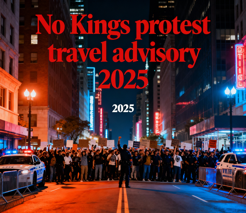 No Kings protest travel advisory 2025