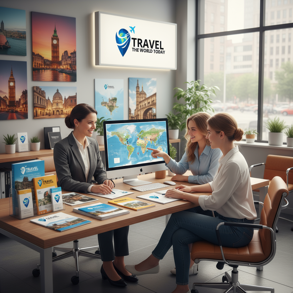 Home office setup for how do you become a travel agent from home