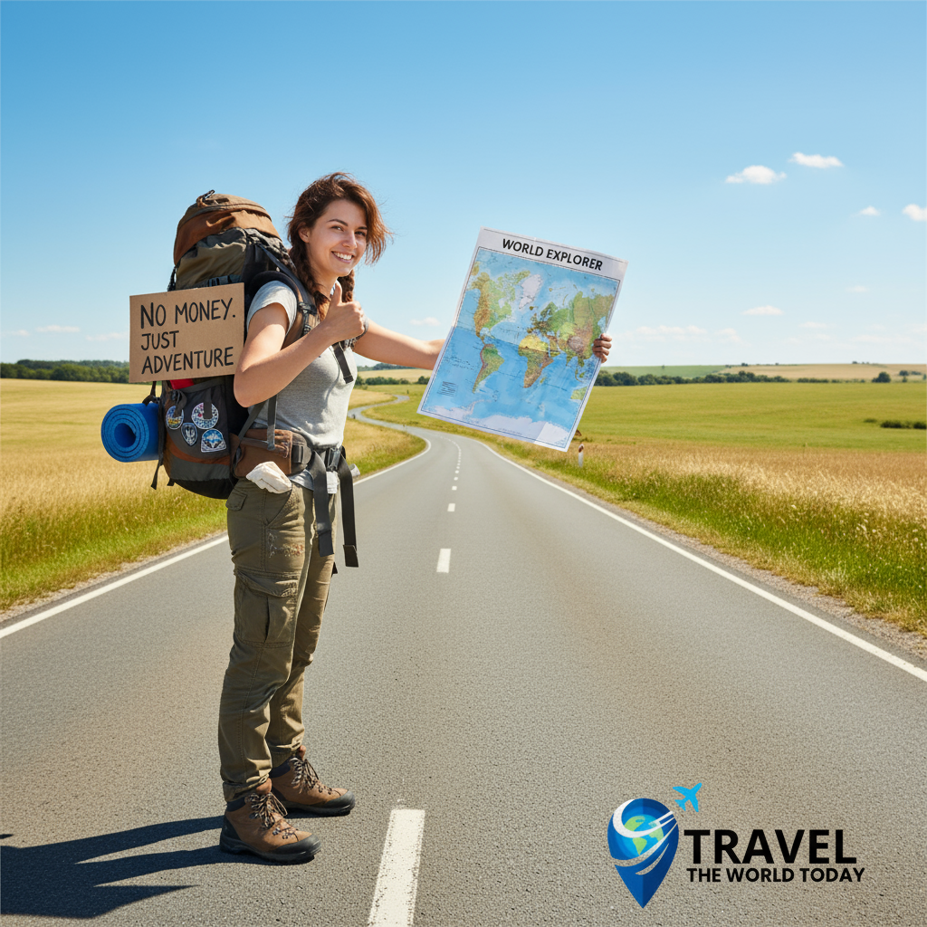 how to travel the world without money travel blog image