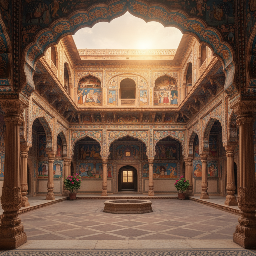 mandawa havelis history ancient fresco paintings Rajasthan