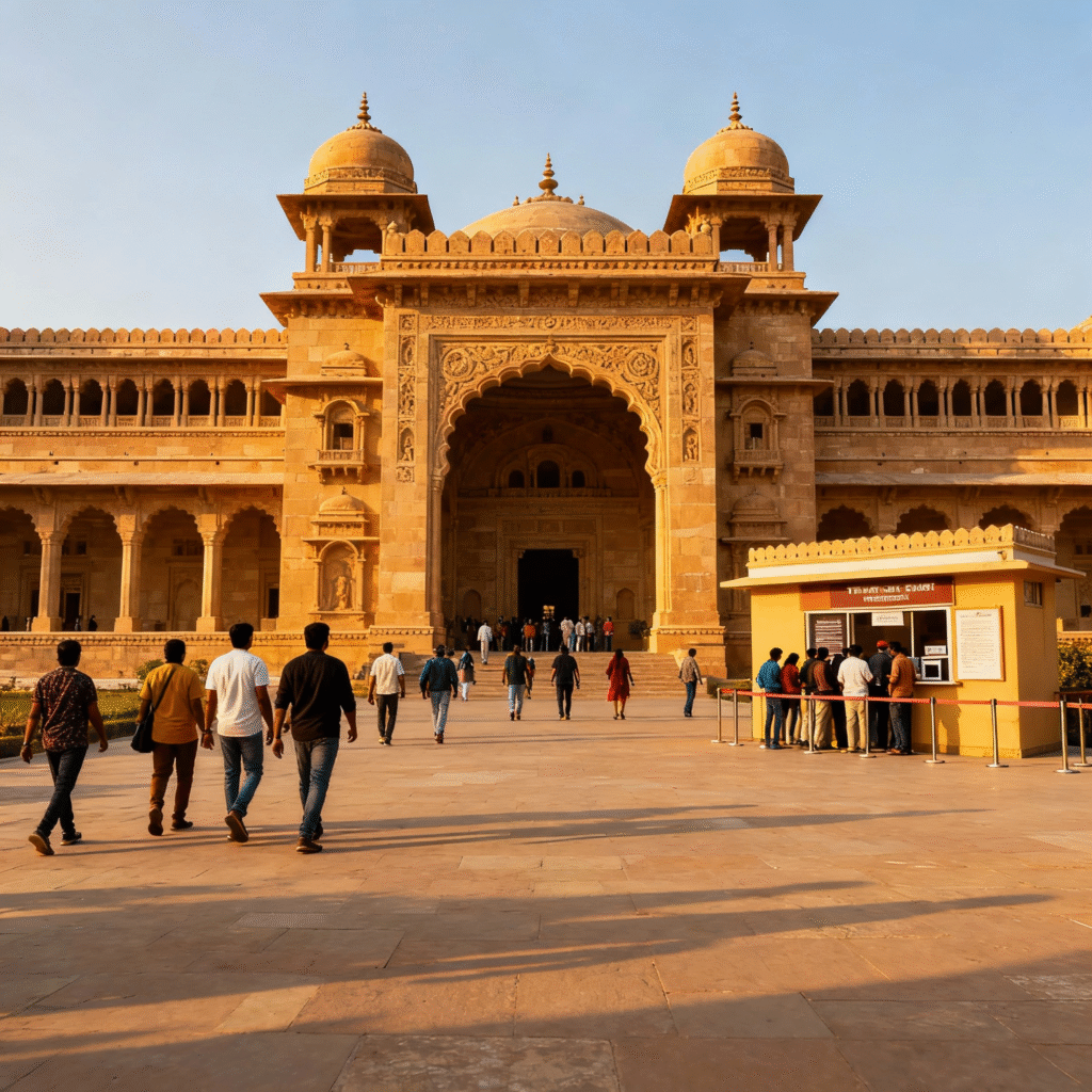 Entry fee for Umaid Bhawan Palace main entrance view