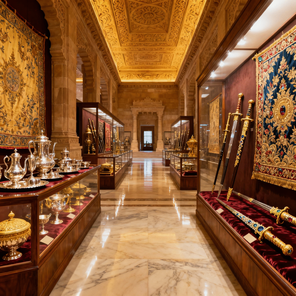 Tourists checking entry fee for Umaid Bhawan Palace Jodhpur