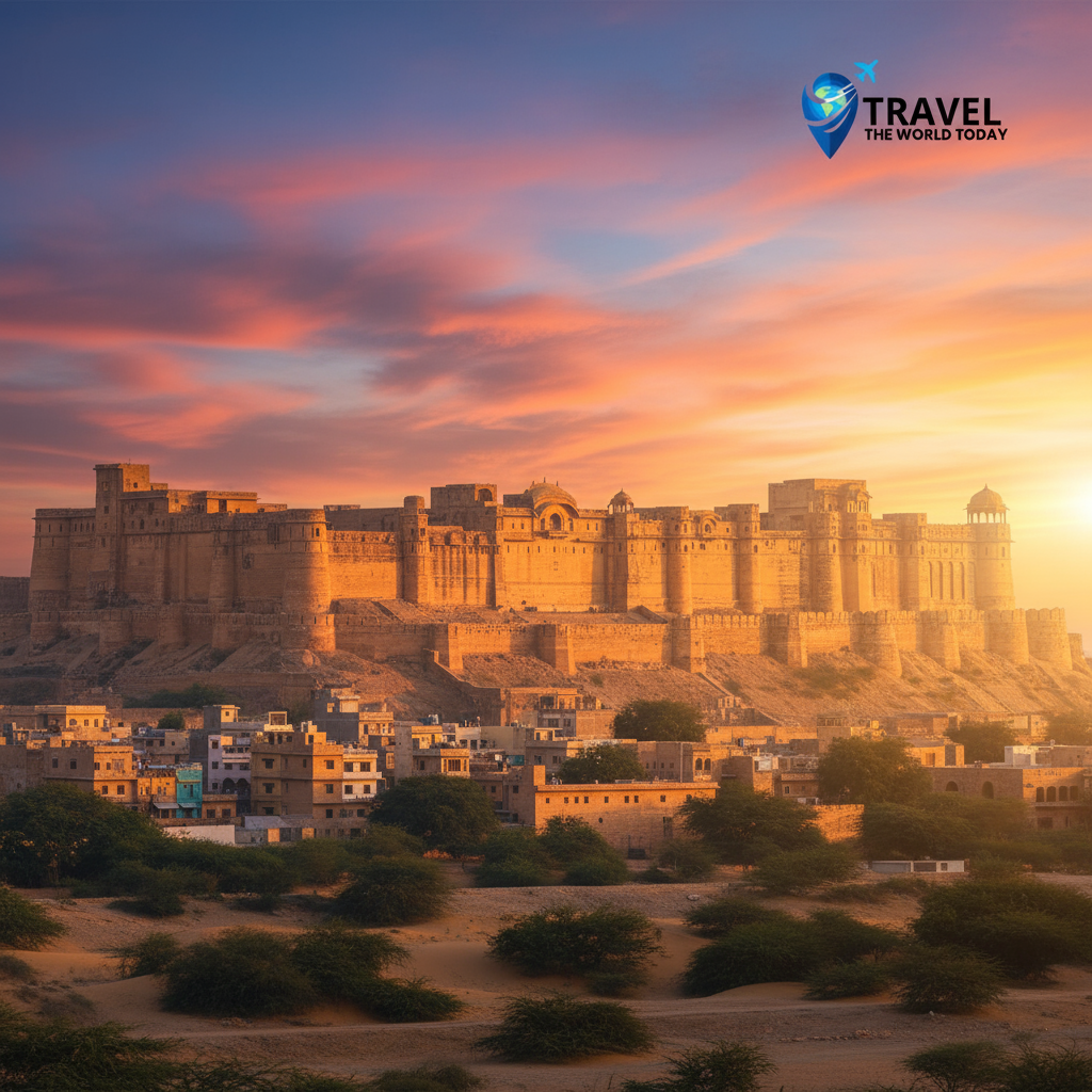 Sunset view showing the Best Time to Visit Jaisalmer Fort in Rajasthan