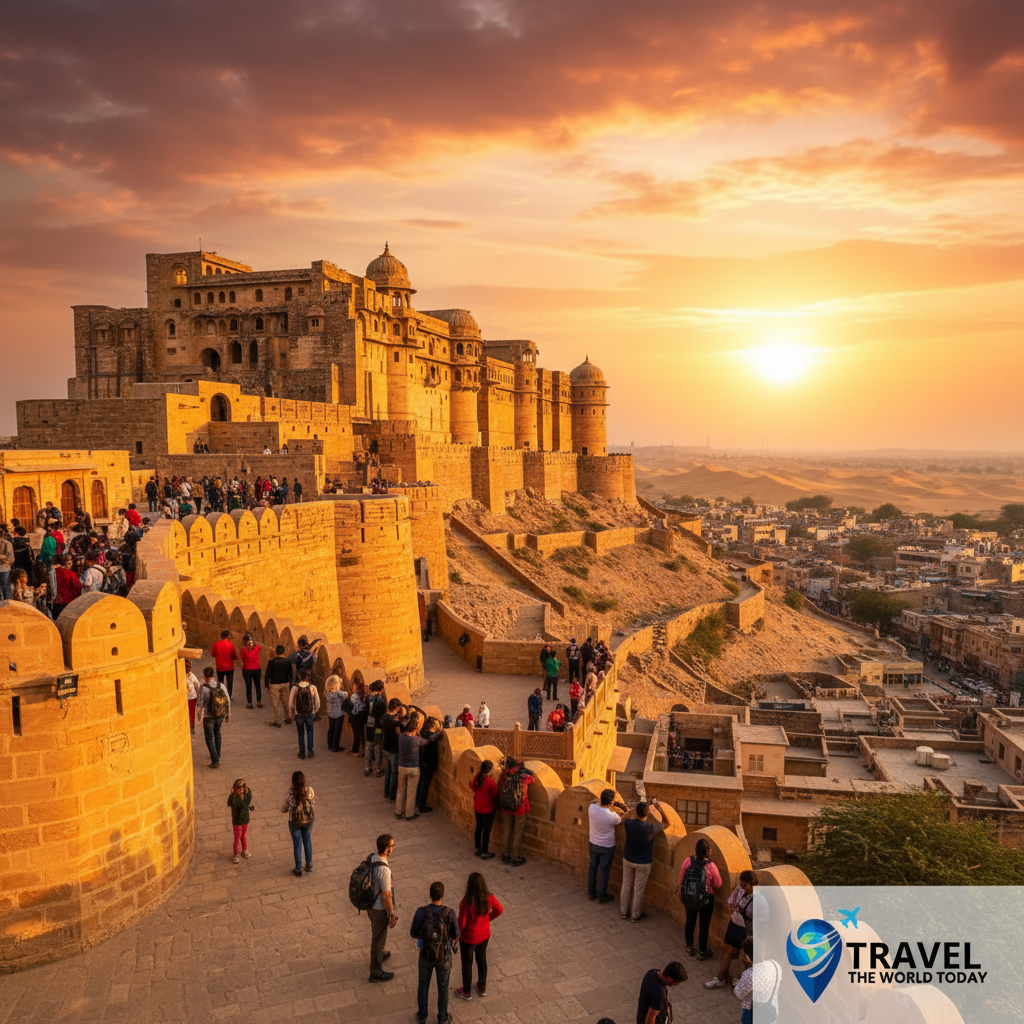 Tourists enjoying winter season — the Best Time to Visit Jaisalmer Fort
