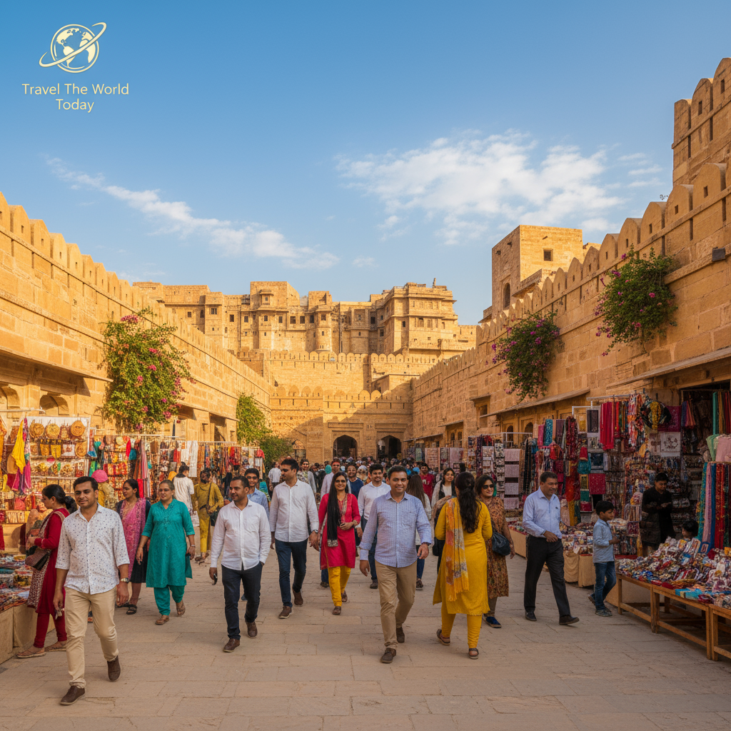 Golden Fort glowing in sunlight — truly the Best Time to Visit Jaisalmer Fort