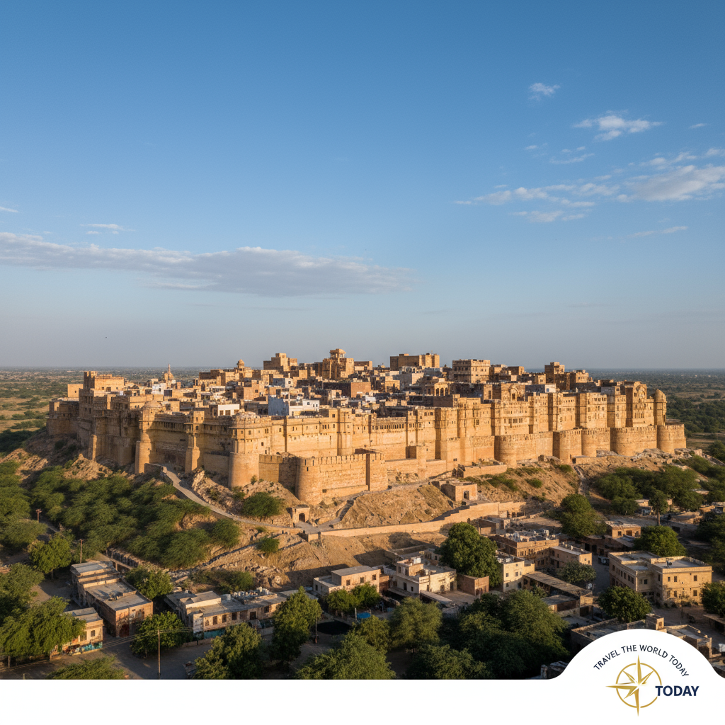 Camel ride near the fort during the Best Time to Visit Jaisalmer Fort
