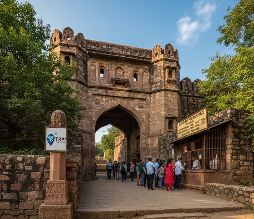 Main gate view of Ranthambore Fort