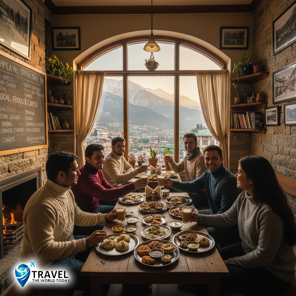 Tourists enjoying snowfall – Shimla hill station travel tips