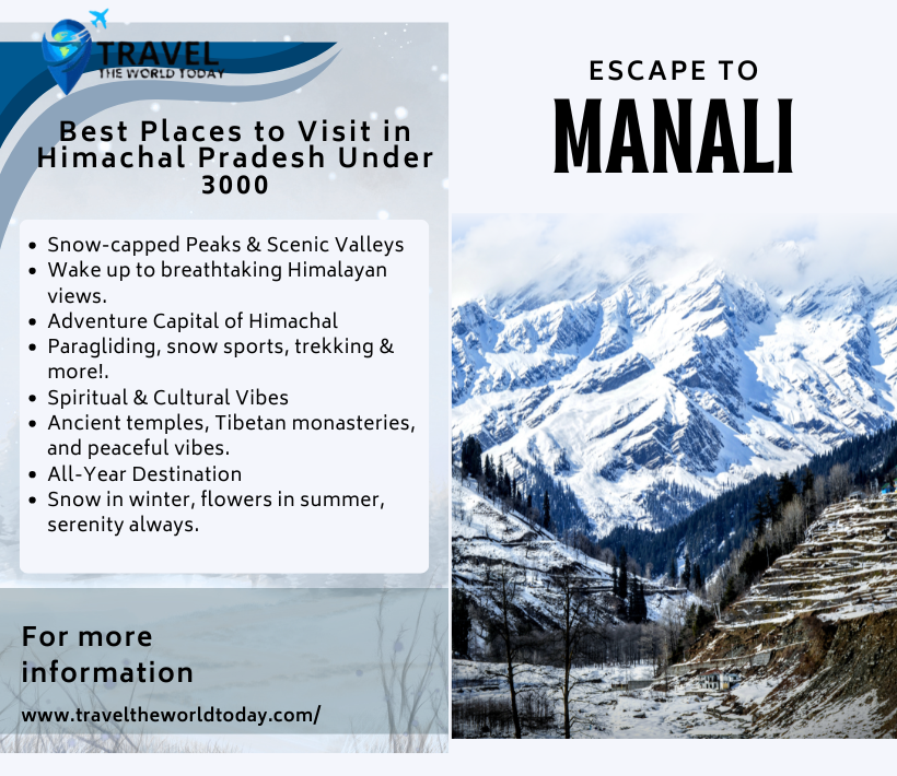 Best Places to Visit in Himachal Pradesh Under 3000