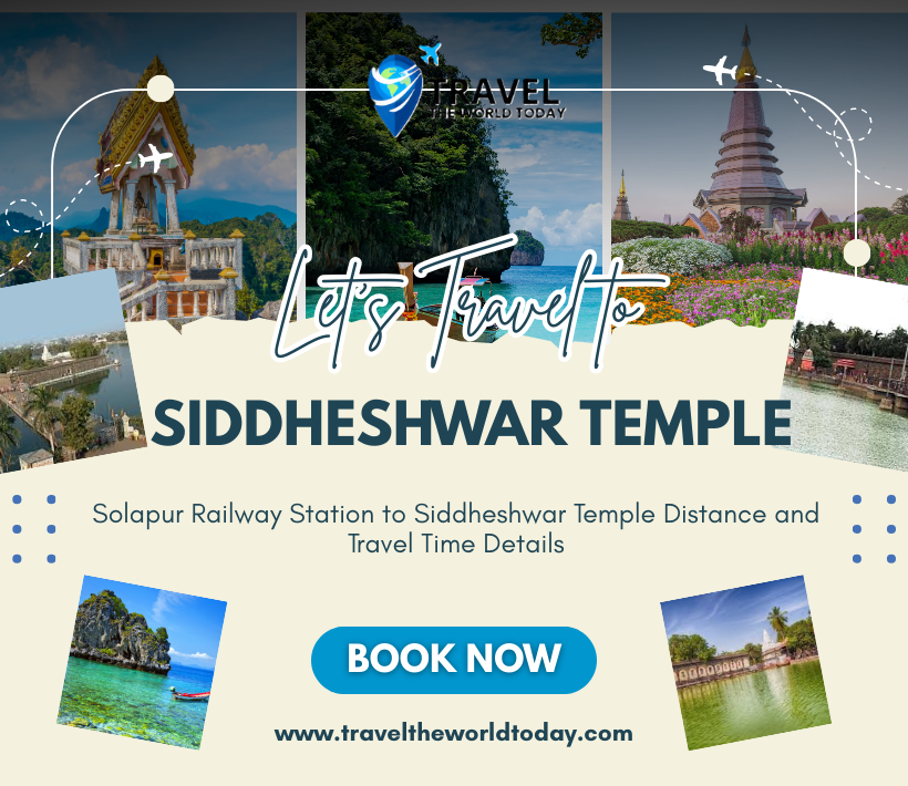 solapur railway station to siddheshwar temple distance