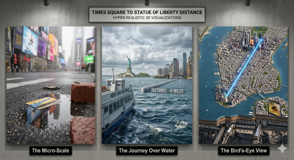 Times Square to Statue of Liberty Taxi fare