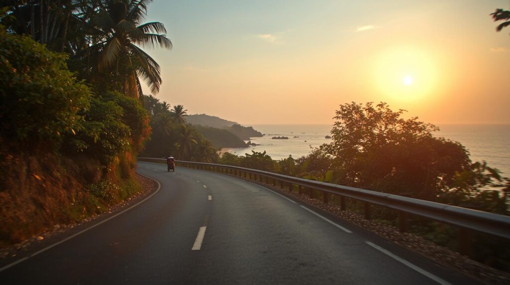 Transportation options for Thiruvananthapuram to Kovalam Beach distance travel