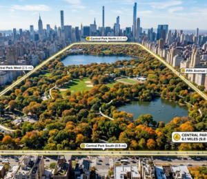 distance around central park nyc